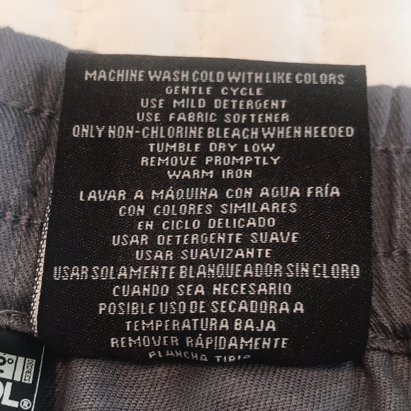 NWT 32 Degrees Cool Dark Grey Linen Blend Drawstring Stretch Woven Pants Size S - Picture 11 of 16